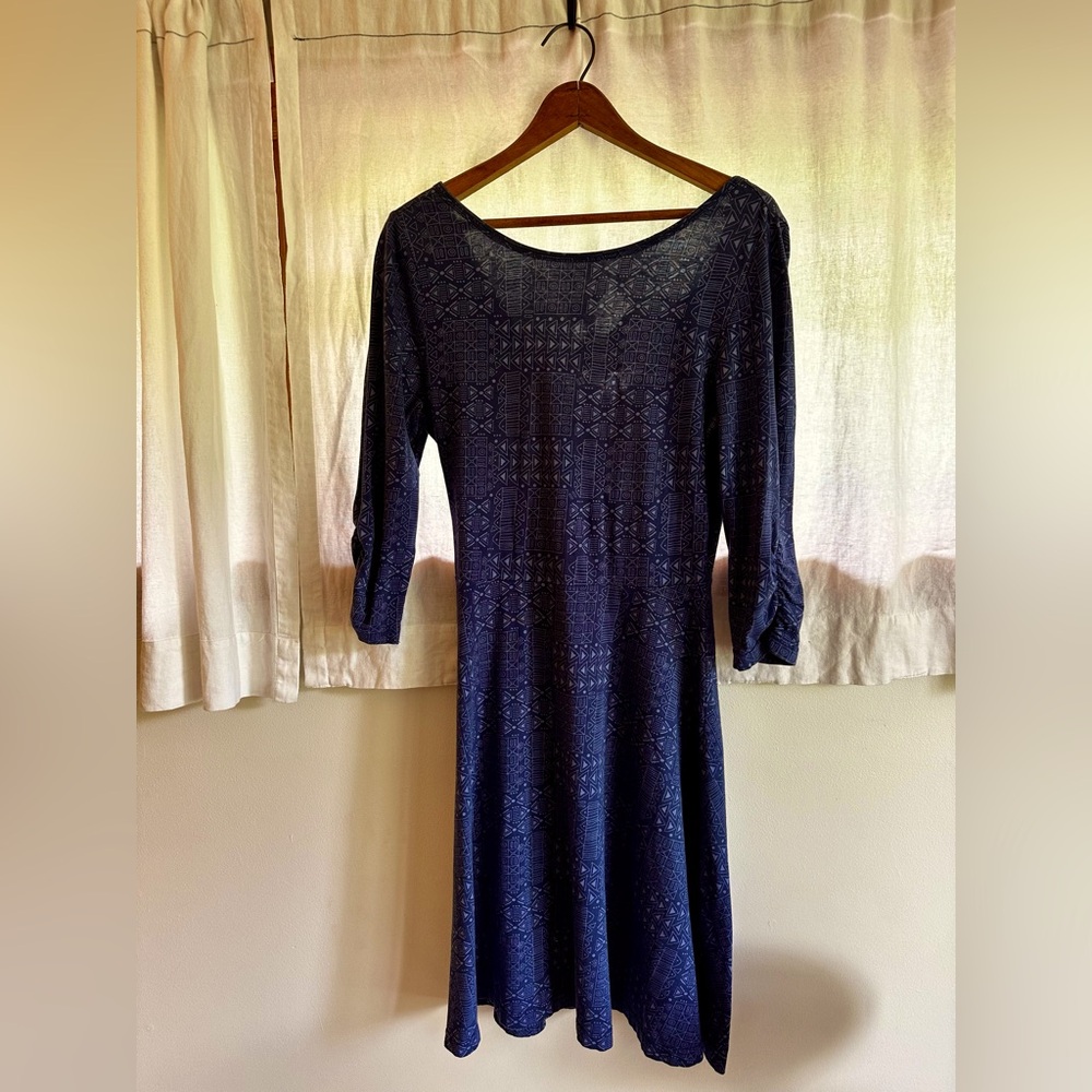 Mata Traders Fit and Flare V- Back Dress